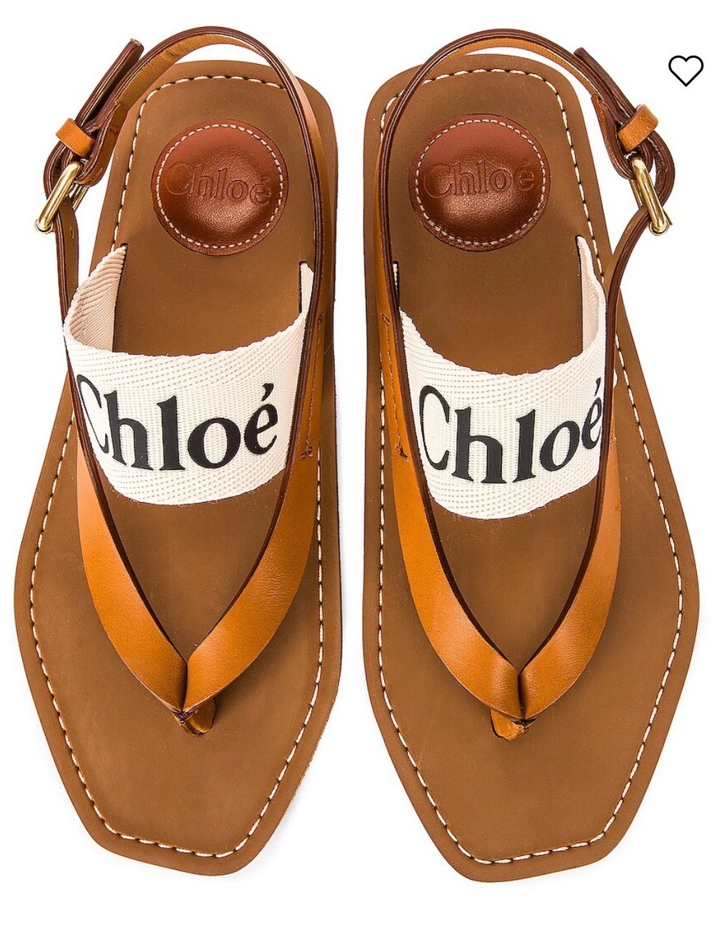 NEW!  Chloé Woody Flat Slingback Sandals US 7